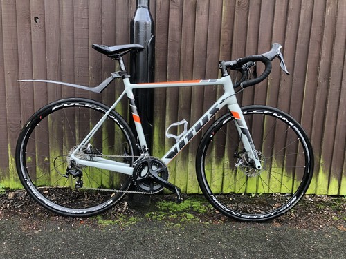 Carbon fibre road bike 56cm - fibre,